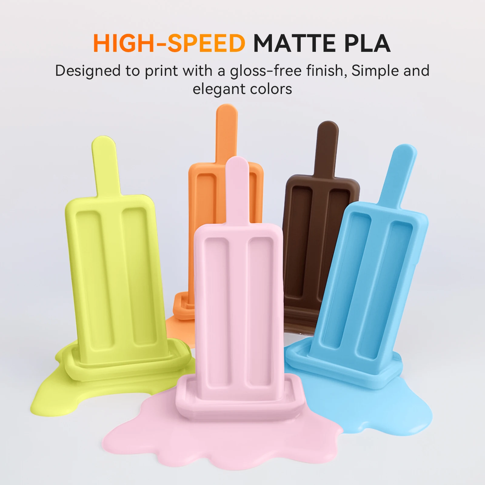 JAYO High Speed ​​Matte PLA 10Rolls HSMPLA Multiple Colors Mixed Filament 175mm Non-toxic Bubble Free Suitable for 3D Printing