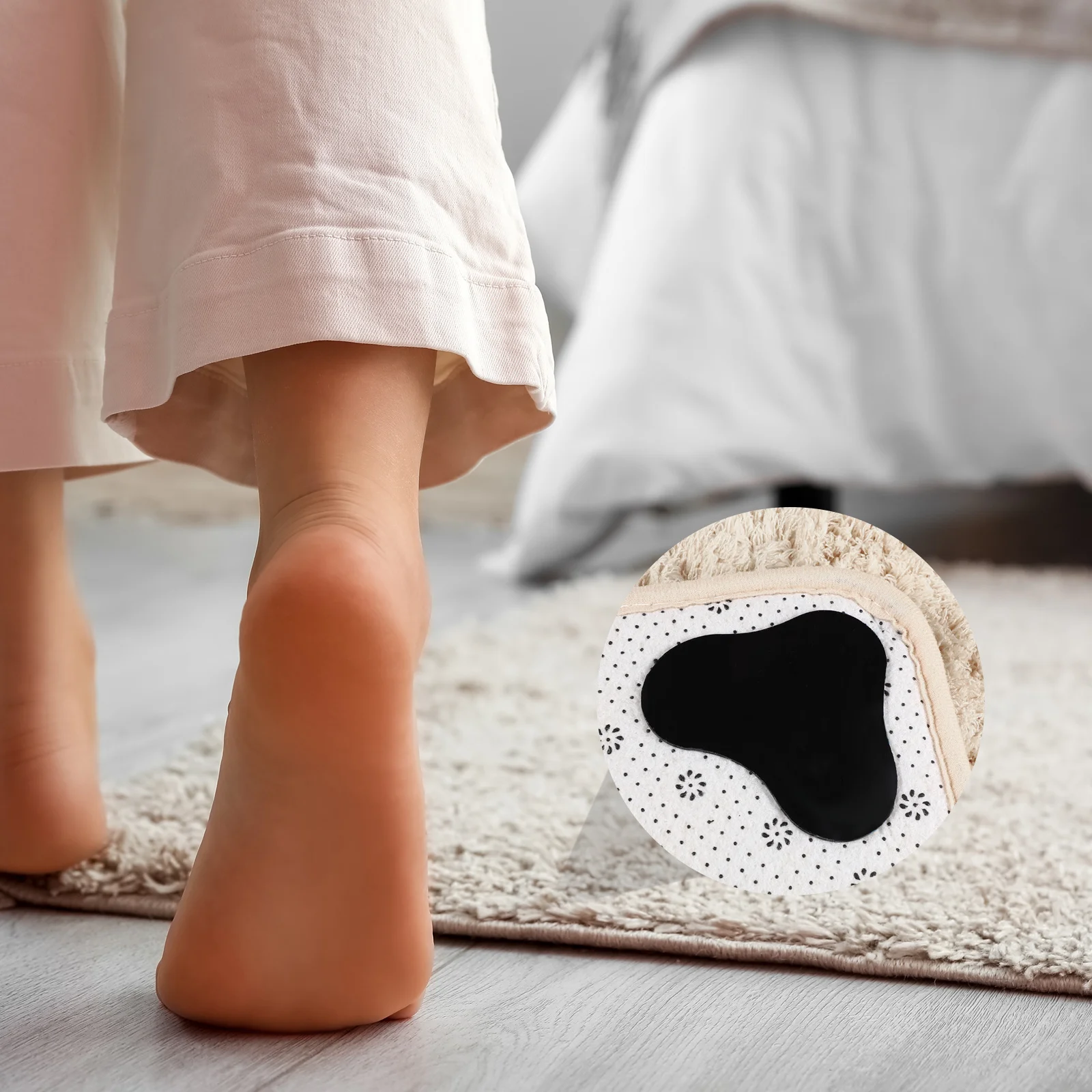 10 قطعة ملصقات البساط المضادة للانزلاق سحابة مثلث الشكل منصات قابلة للغسل للأرضيات الصلبة بلاط السجاد القابضون أصحاب أشرطة #3