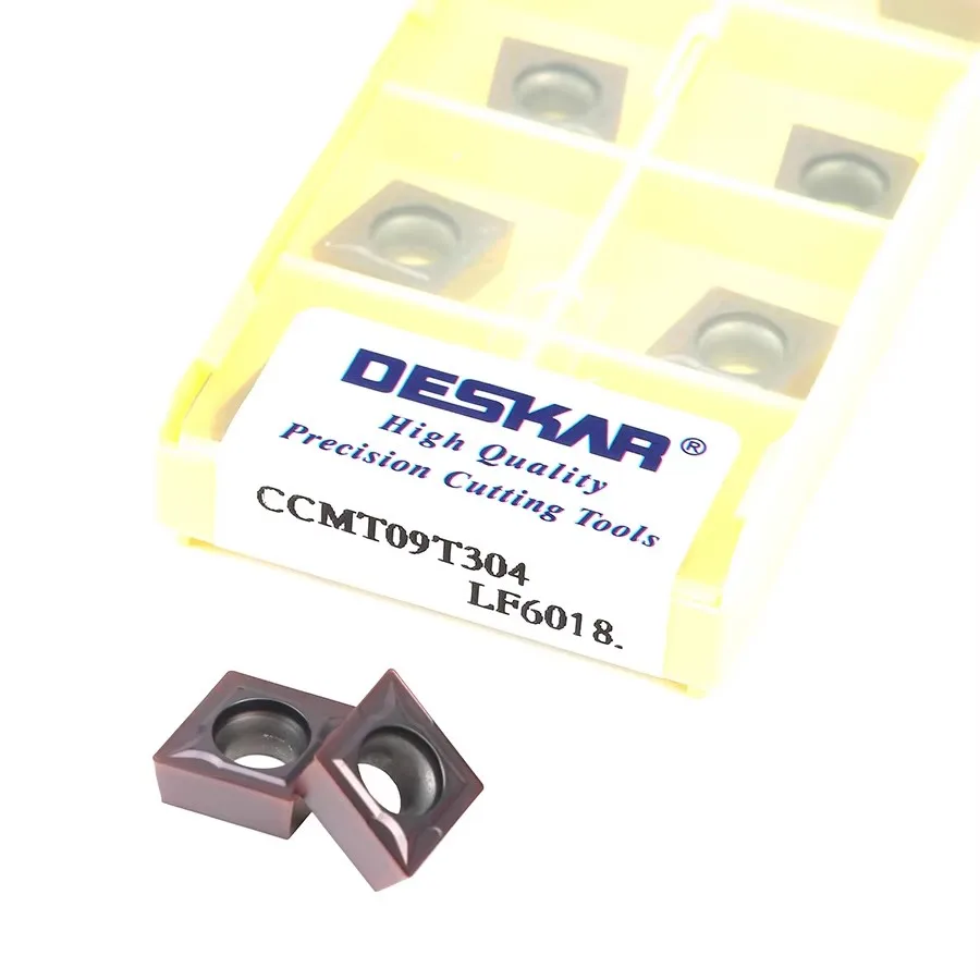 

DESKAR CCMT09T304 CCMT09T308 LF6018 Numerical Control Lathe Internal Hole Turning Insert Processing Stainless Steel Cutting Tool