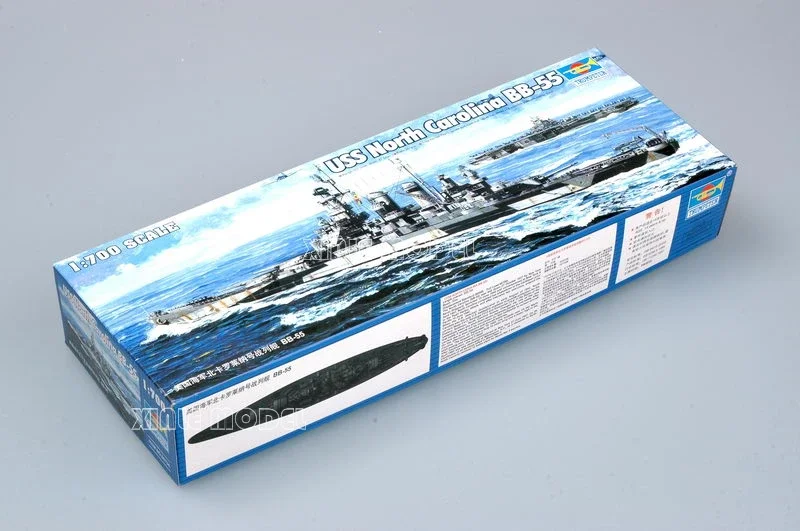 1/700 Trumpeter assemblagemodel 05734 USS North Carolina BB-55 scheepsmodelset