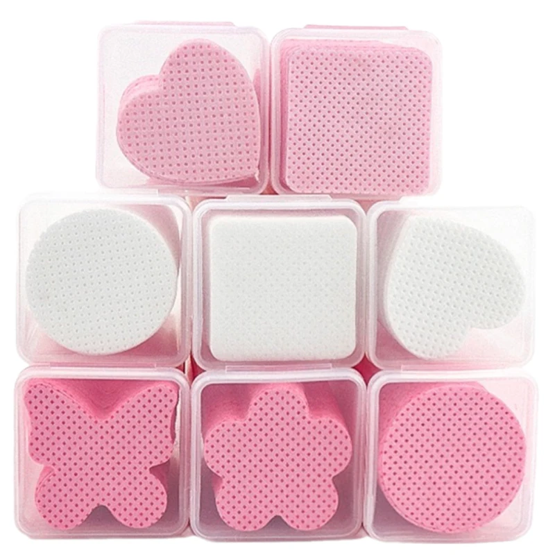 200Pcs Nagellack Reinigung Baumwolle Pads Wimpern Kleber Entferner Wischen Kleber Flasche Verhindern Verstopfen Kleber Reiniger Pad Nail art Werkzeuge
