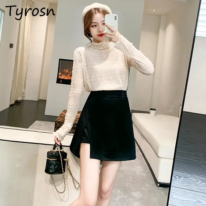 

Women Skirts Mini Summer Korean Style Streetwear Comzy Soft Breathable Simple Pure Dignified Gentle Charming Casual Schoolgirls