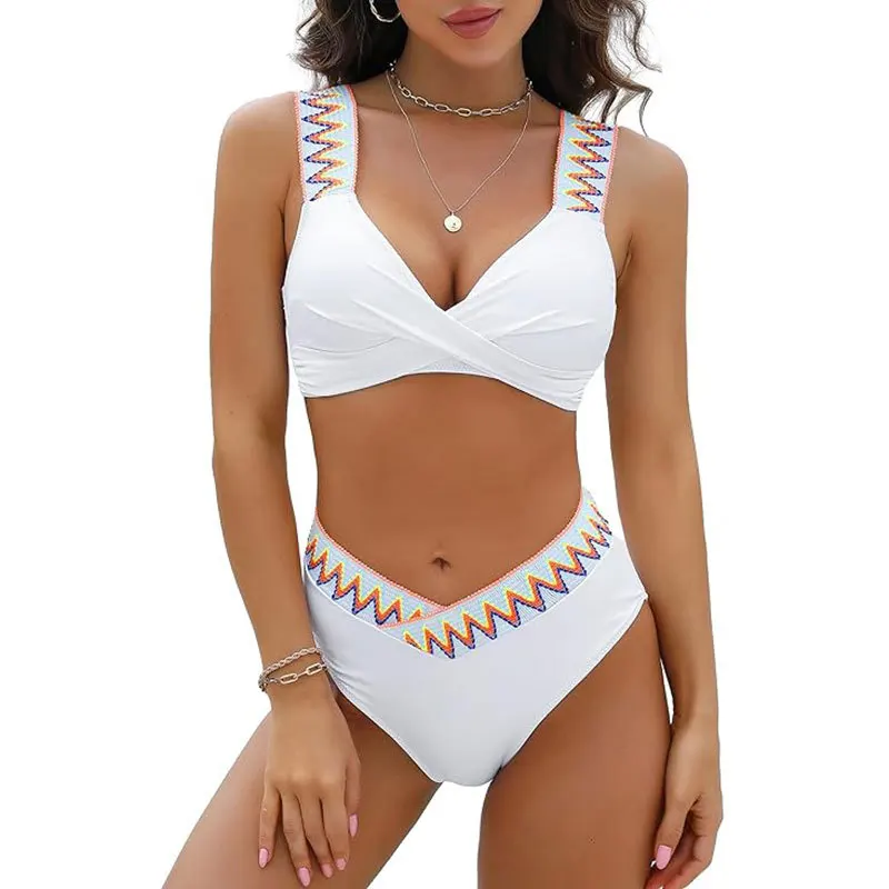

Bathing Suit High Waist Bikini Set 2025 New Swimwear Women Two Piece Swimsuit Vintage Swimming Suit Push Up Beachwear Maillot