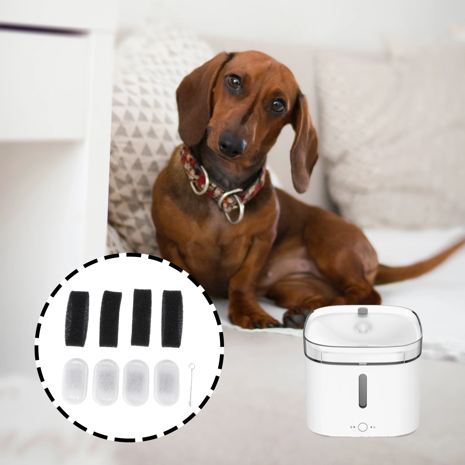 

Water Dispenser Filter Cotton Pet Drinking Fountain Filters Replacement Cat Bowl Filter Core Cotton Pet Supplies