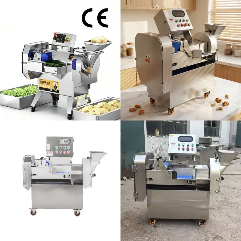 for Jiayang 750W Electric Vegetable and Fruit Cutter Automatic Slicer for Celery Parsley Leek Onion Cucumber Potato