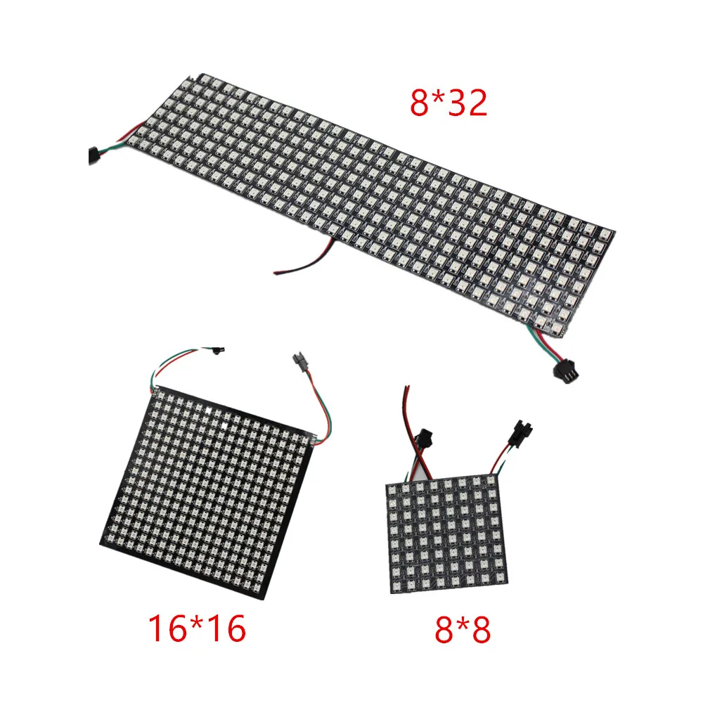 

1~5Pcs WS2812B RGB LED Digital Flexible Individually Addressable Panel Light Strip WS2812 8x8 16x16 8x32 Module Matrix Screen 5V