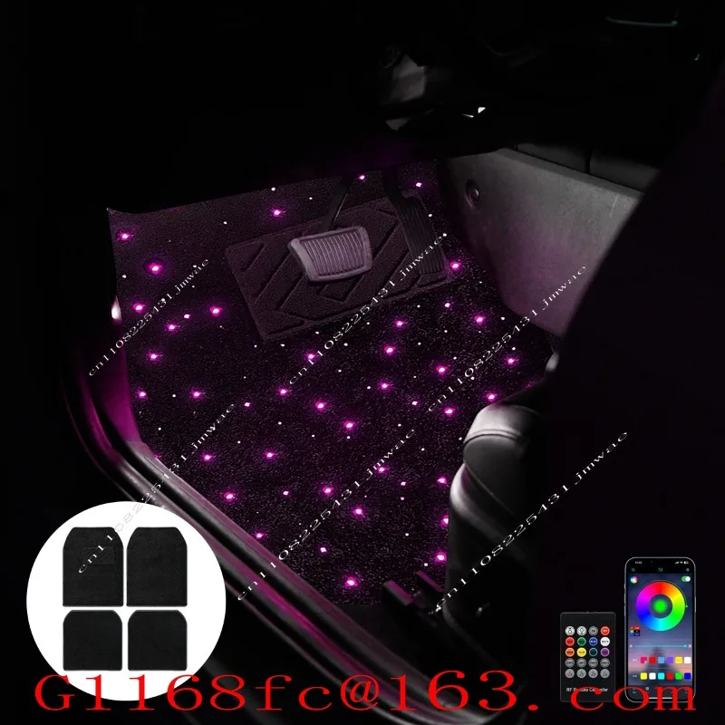 LED Ambient Light Gypsy RGB Car Luminous Floor Mat Car Universal Floor Mat