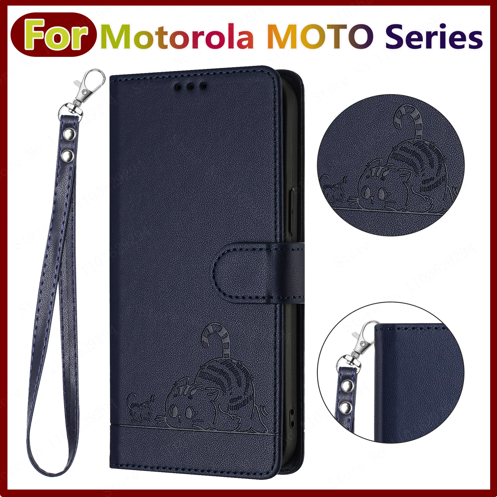 Custodie per Motorola Moto x30 x40 edge 30 40 50 pro e20 e30 e40 e32 e13 custodia per telefono porta carte di credito in pelle Flip Wallet cover