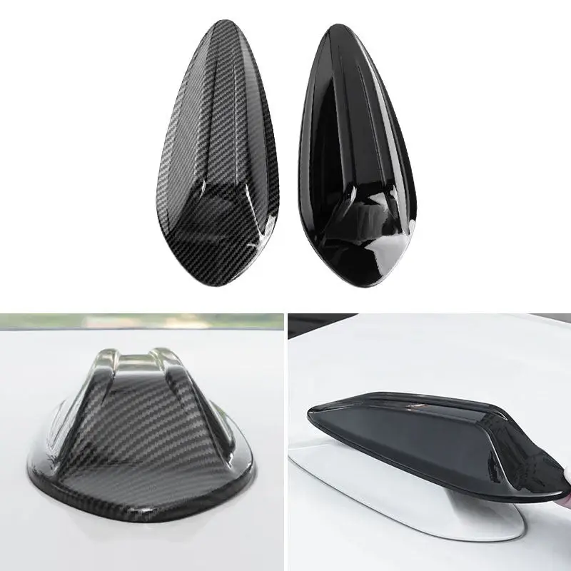 

For BMW G20 G28 G42 G22 M3 G80 i3 i01 X5 X6 2023 2024 Car Roof Shark Fin Antenna Aerials Cover ABS Carbon Texture/Glossy Black