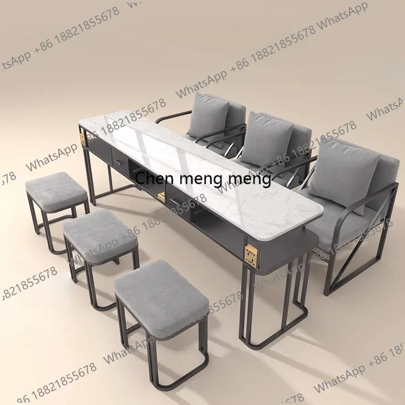 Supplies Marble Nail Desk Organizer Designer Nail Desk Cosmetic Station Mesa Individual Scrivania Per Unghie Unique Furniture