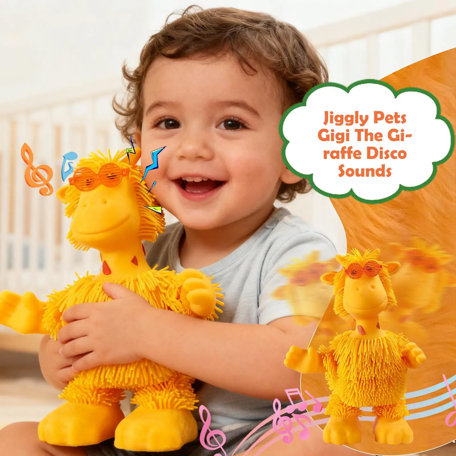 

1pc Dancing Music Giraffe Toys for Baby Boys and Girls Interactive Swing Dance Game Character Soft Dolls Singing plays music