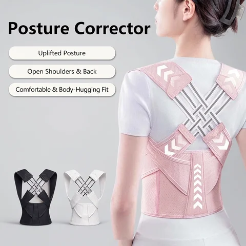 Adjustable Posture Corrector Back Support Belt Spine Alignment Waist Trainer for Men and Women Abdominal Waist Correction