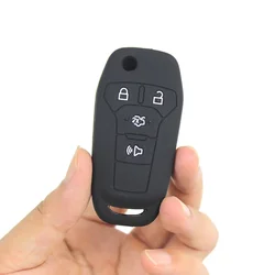 Key Entry Silicone Car Key Case Cover for Ford Ka 2017 2018 VAK Fusion Ka GM 2014 2015 2016 2018 2020 F150 F250 F350 MK2 MK7