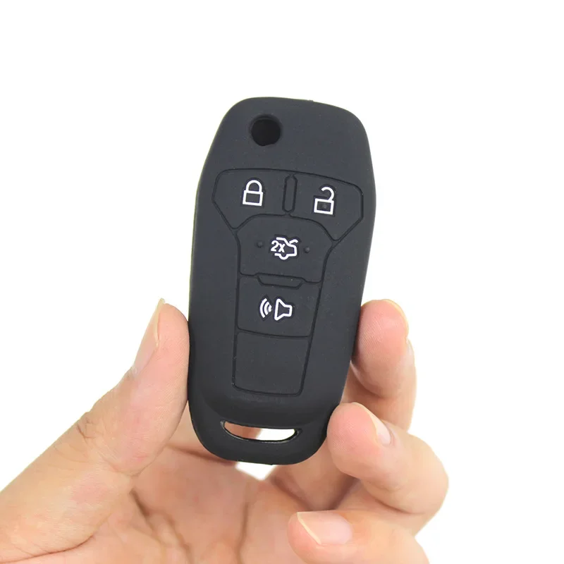 Key Entry Silicone Car Key Case Cover for Ford Ka 2017 2018 VAK Fusion Ka GM 2014 2015 2016 2018 2020 F150 F250 F350 MK2 MK7