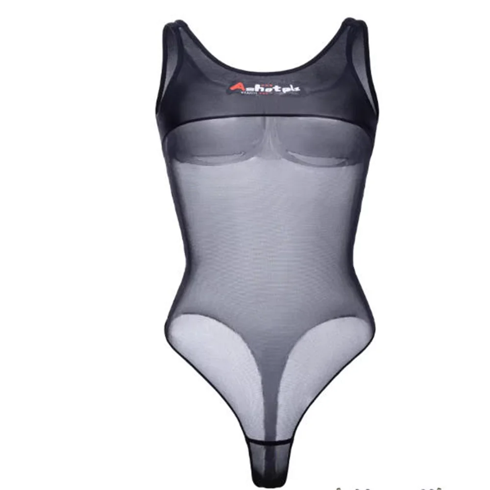 Damen Sexy Schwarzer Transparenter Mesh-Badeanzug mit Ausschnitten, Einteiliger Badeanzug, Sommer-Strandmode, Rückenfreier Monokini, Durchsichtig – Detail 14