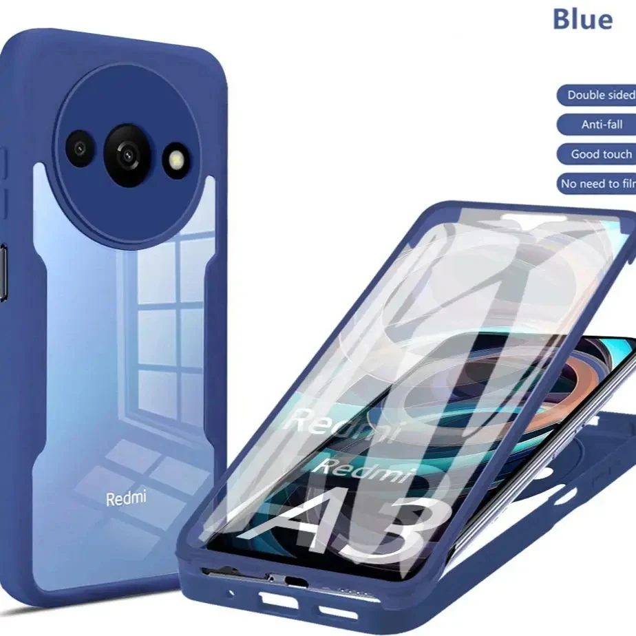 Dual protective cover full coverage protective case for Xiaomi Redmi A3 A2 A1 Redmi 13C Redmi 12 12C 11A Redmi 10C 10