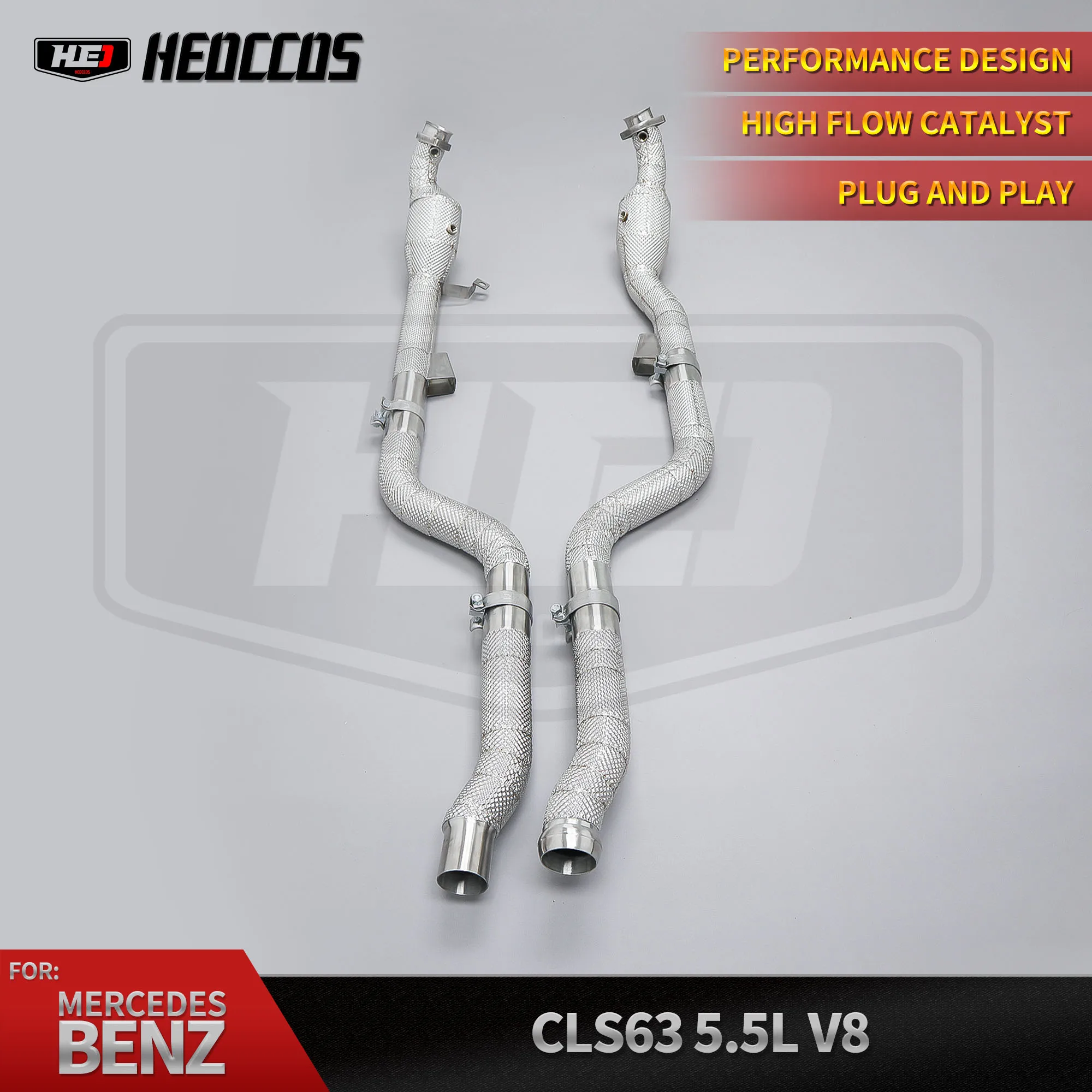 

HEO Exhaust Downpipe for MERCEDES BENZ W218 CLS63 M157 M278 5.5 TWIN-TURBO 4matic 2013-2017