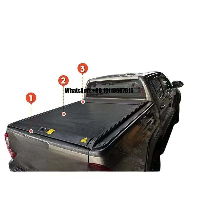 

High Quality Pickup Truck Retractable Roller Lid Bed Cover Aluminum Tonneau Cover for FORD 2020 RANGER T6 Bed Cover