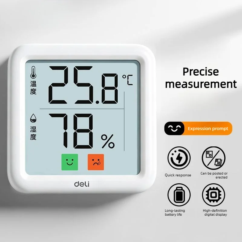 Mini Digital Thermometer Hygrometer, Indoor Temperature Humidity Monitor LCD Digital Hygrometer Sensor Gauge Weather Station