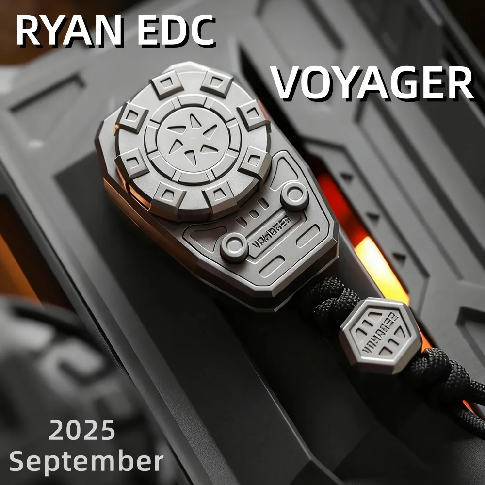 RYAN EDC VOYAGER titane Push Slider cliquet Fidget Spinner Fidget jouets pour adultes soulagement de l'anxiété Gadgets jouets de bureau