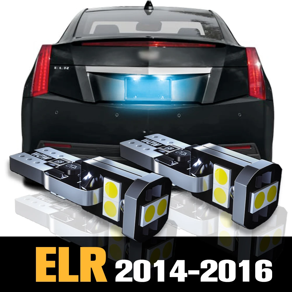 

2pcs Canbus LED License Plate Light Lamp Accessories For Cadillac ELR 2014 2015 2016