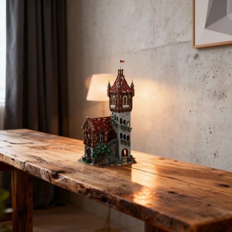 

5756 деталей MOC: Модель Замка-башни Гриффина, Конструктор, Рождественский подарок, Игрушка, Креативная идея для самостоятельной сборки, Архитектурные блоки