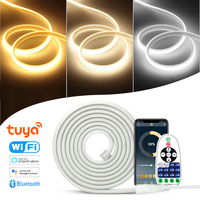 Smart COB LED Lights Neon Strip Remote/Bluetooth/Wifi Control 220V Led Tape Lamp Dimmable COB Light Ribbon with EU Power Plug