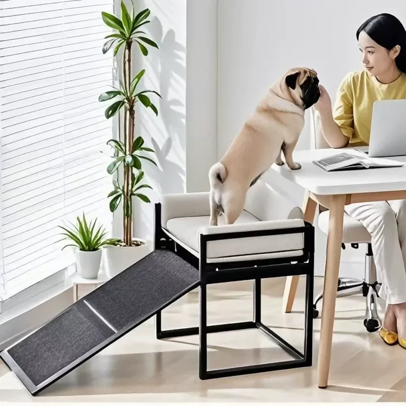 For Foldable Pet Stairs for Dogs and Cats Non Slip Ramp for Elderly Pets Climbing Frame to Bed Sofa Large Small Animal Steps