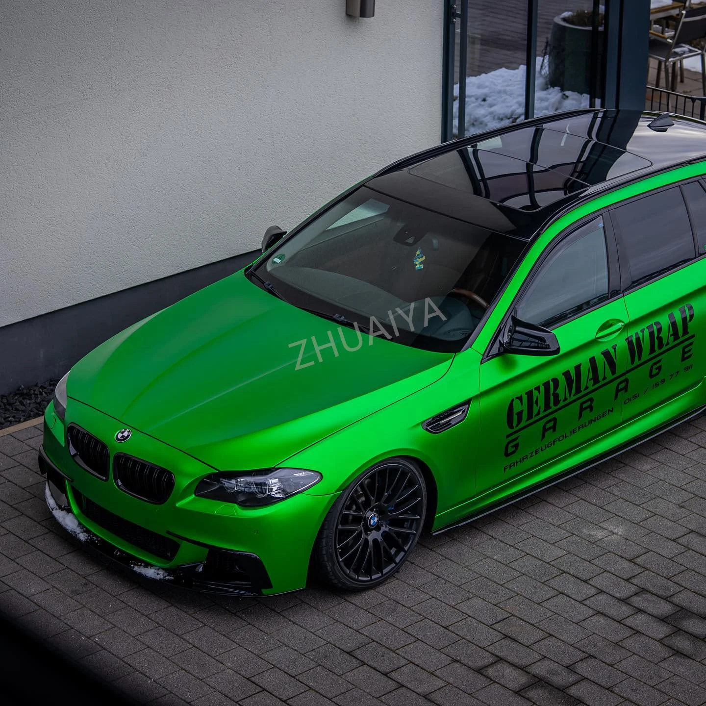 Highest quality Satin Ghost Green Vinyl Wrap film wrapping bright 1.52*18m quality Warranty covering voiture (PET Liner )