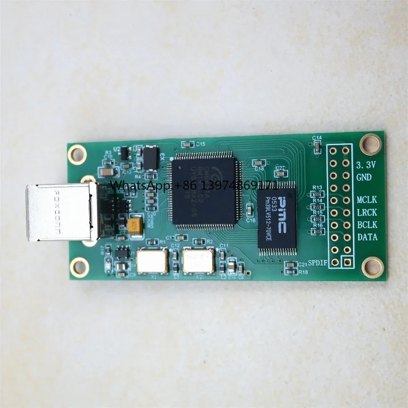 CM6631A USB Digital Interface USB to IIS I2S Converter Support 384KHz SPDIF 192KHz Audio Adapter
