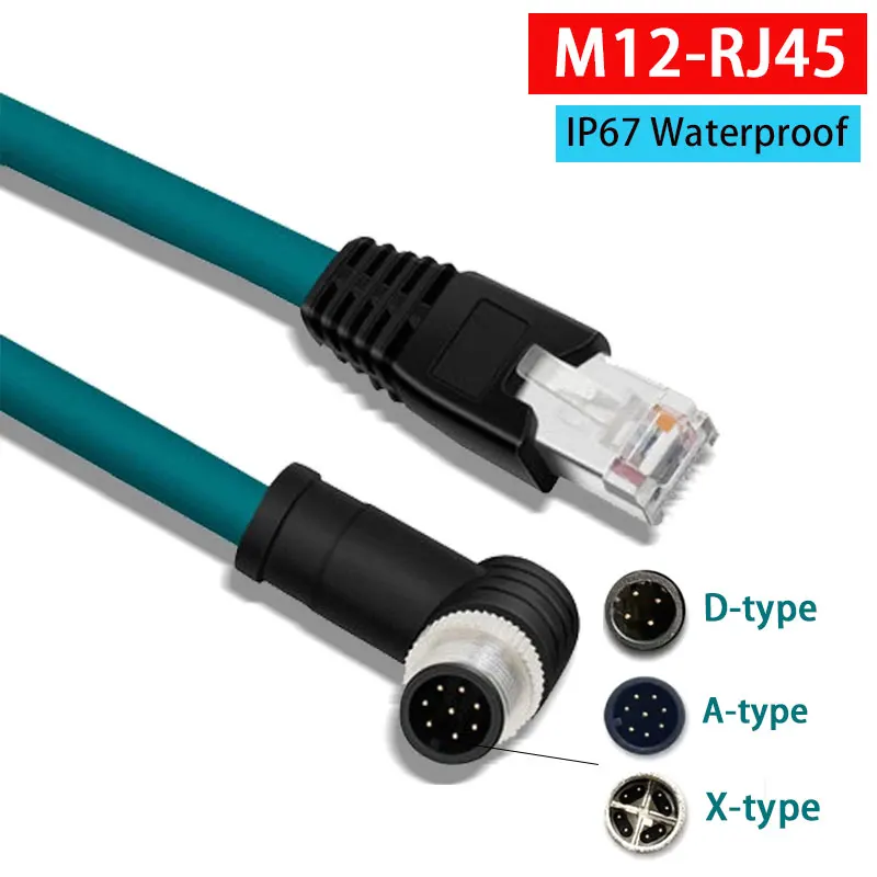 IP67 M12 To RJ45 8P…