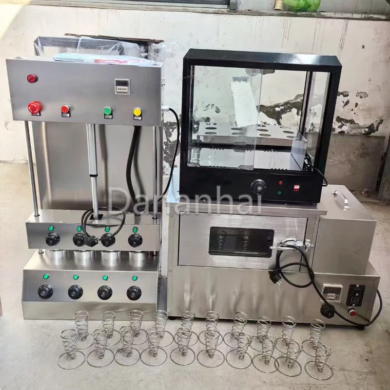 

Промышленная машина для изготовления конусов для пиццы, высококачественная печь для яичных трубок из нержавеющей стали для коммерческого использования