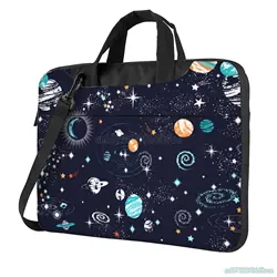 Blue Galaxy Space Planet Protective Water Resistant Laptop Case Bag Sleeve with Handle for MacBook 15.6 Inch Carrying Handbag