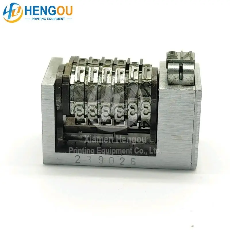 6 digits Numbering Machine Backward Gothic Type Adjustable Sink Offest Printing Machine Parts