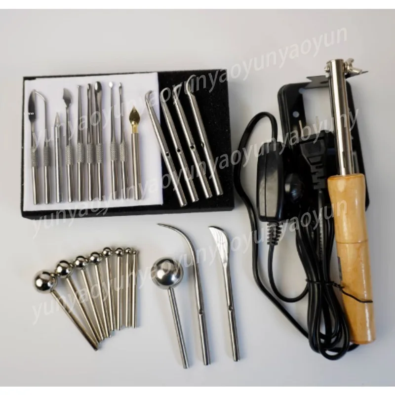 Adjustable Temperature Fabric Ironing Modeling Kit Flat Replace Accessory DIY Craft Tool with Operation Tutorial Video