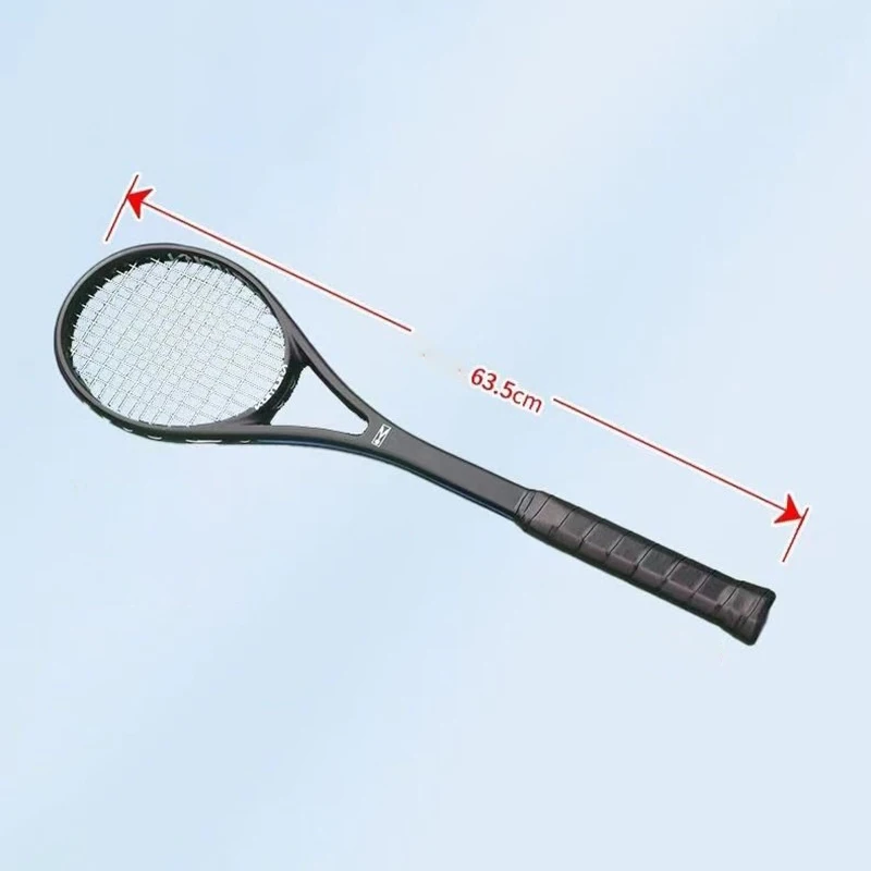 Professional Dessert Tennis Racket Carbon Fiber Single Practice Tennis Rackets Lightweight Rackets Portable Sports Equipment