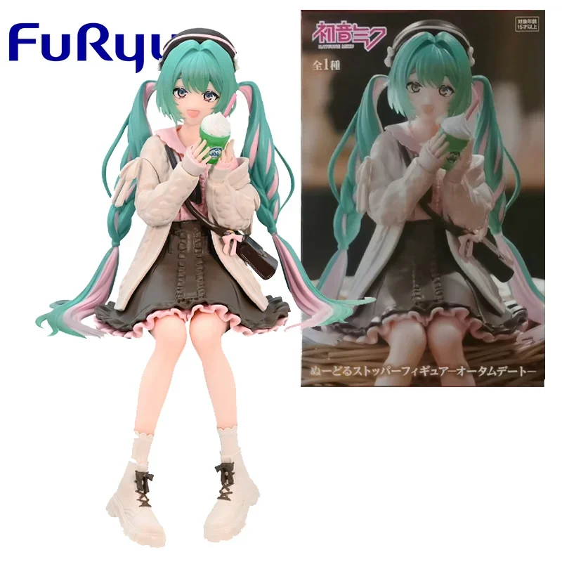 

Фигурки героев аниме FuRyu Hatsune Miku, фигурки героев аниме на осень, подарок на день рождения для мальчиков и девочек, Коллекционная модель