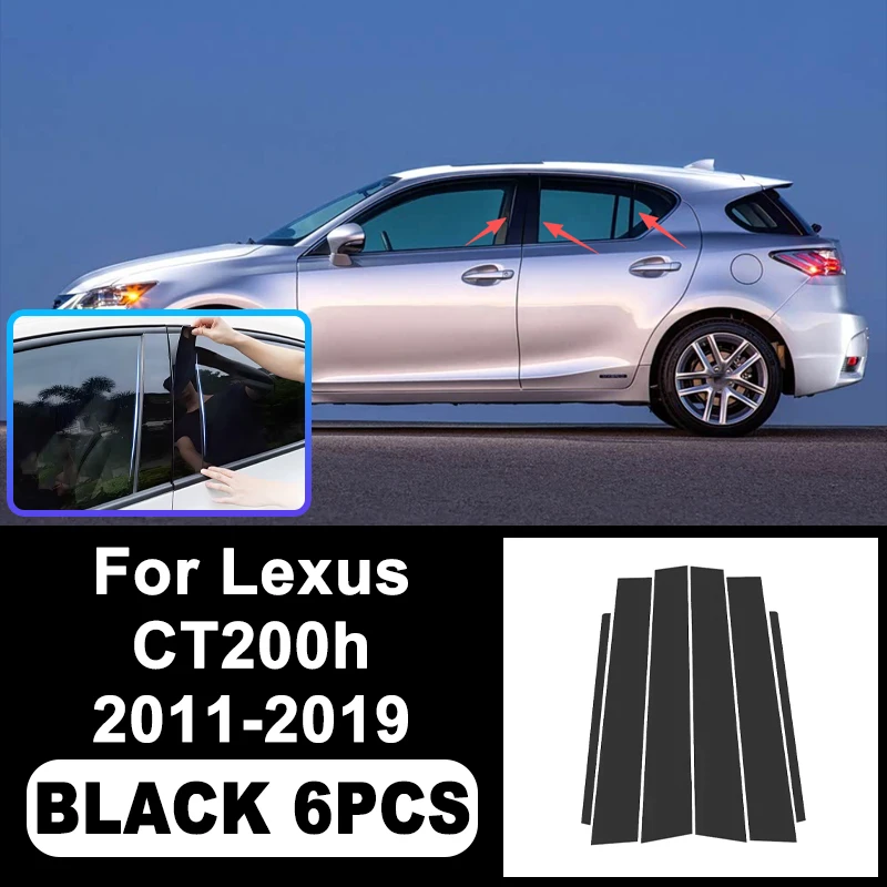 

Декоративные наклейки на средние стойки (B/C) для Lexus CT200h 2011-2019 - Декоративная накладка на окно из поликарбоната для средней стойки, аксессуары для экстерьера автомобиля 2012 2013