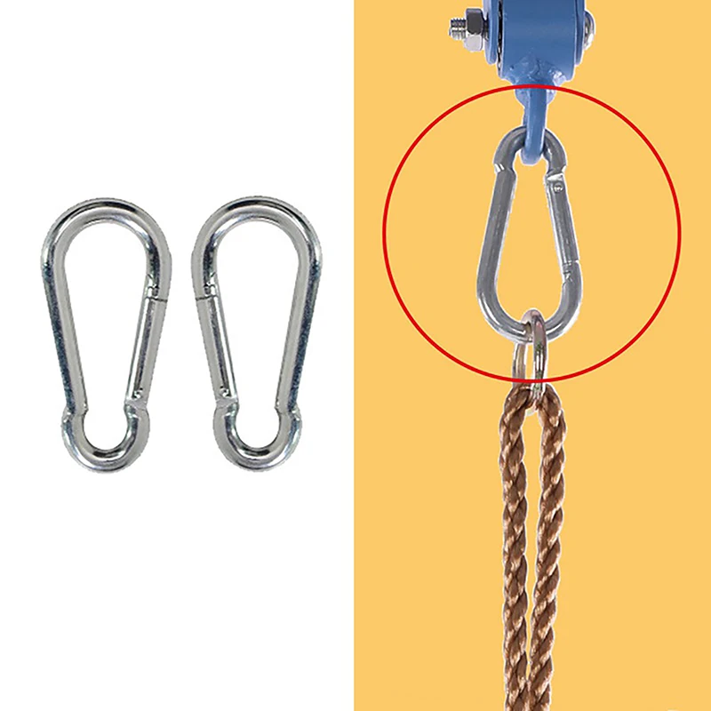 

1 Pc Stainless Steel Spring Safety Carabiner Heavy Duty Quick Link Safety Hook Camping Hiking Climbing Accessories