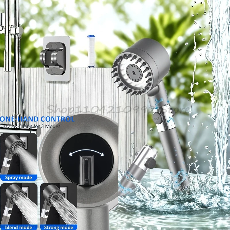 

Shower Head Pressure Shower Head with Filter- Water Purification for Home & Travel,Easy Install,Ideal for Camping, Backyard