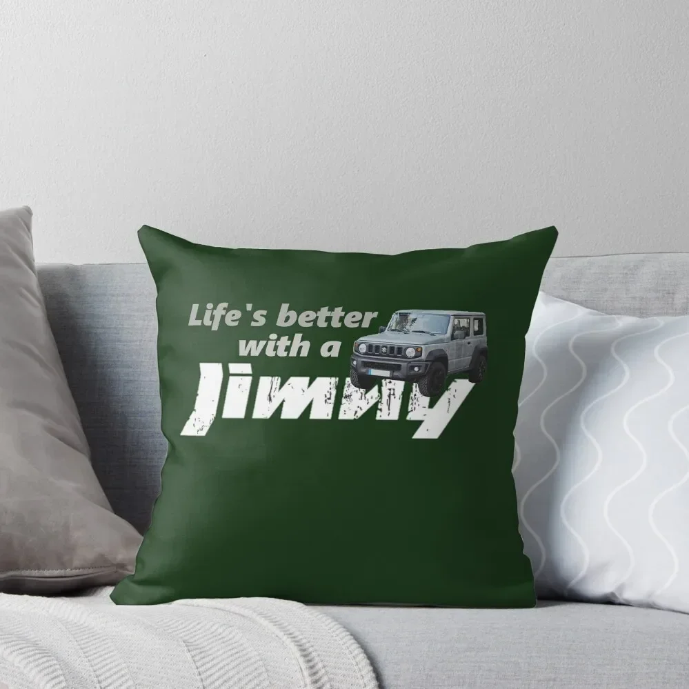 Life is better with a jimny Throw Pillow Pillow Case Christmas luxury home accessories pillow