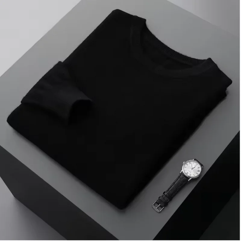 2025 Maglione di cashmere O-Collo Pullover da uomo Allentato Oversize M-3XL Maglia inferiore Autunno Inverno Nuovo Coreano Casual Uomo Top