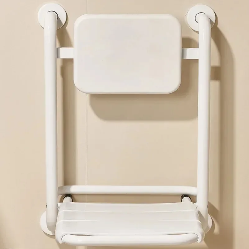

Non-slip Backrest Folding Stool Bathroom Chair Disability Aids, Wall Mounted Shower Seat, Bath Chairs Barrier Free Shower Stool