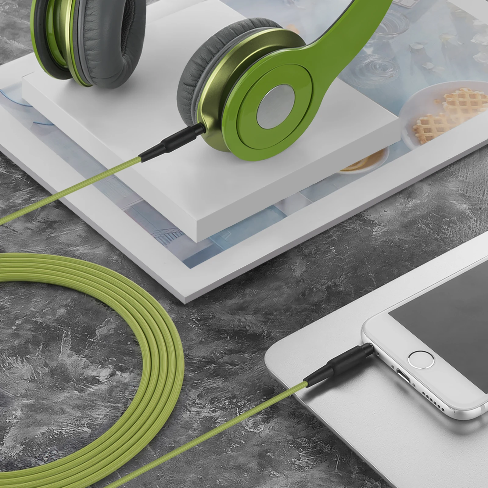 Geekria Audio Cable Compatible with Beats Solo 2, Solo 3, Solo 4, Executive, Mixr, Pro Headphones
