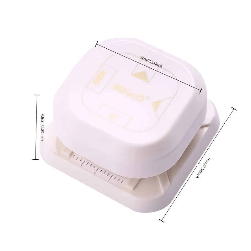 1 szt. Dziurkacz do papieru 4 w 1, wielofunkcyjne dziurkacze do wytłaczania, dziennik Planner DIY narożnik, stacjonarne narzędzie do cięcia notesu, S