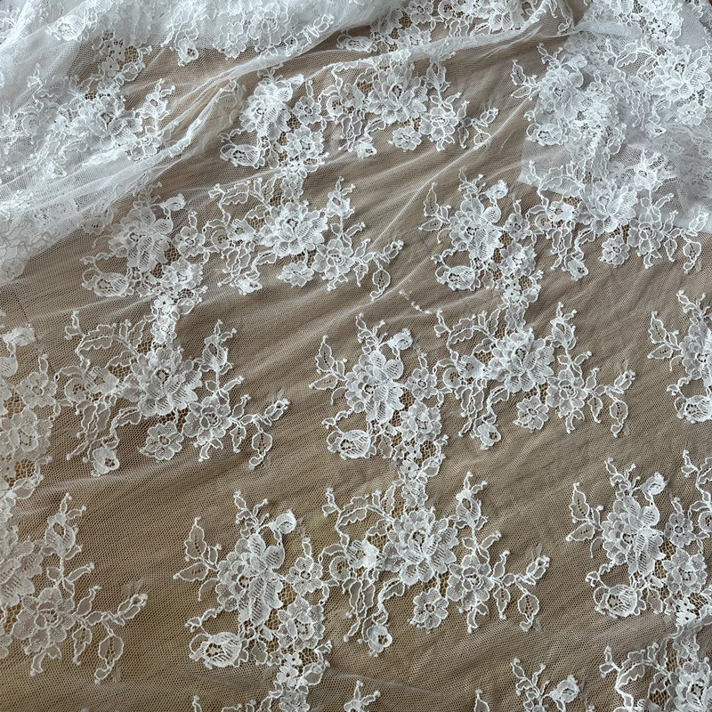 Mesh Soft Lace Fabric for Wedding Dress Children\'s Clothing Lining Designer Diy Sewing Material Cloth By The Meter