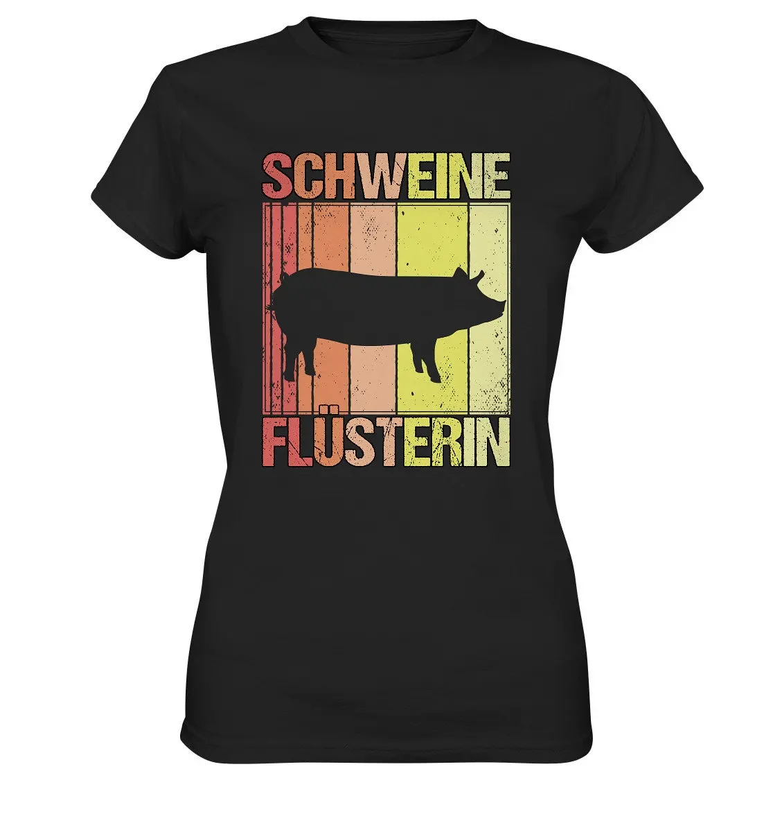 Farm Animals Farmer Pigs Whisperer Retro Vintage Pig T Shirt Ladies Premium