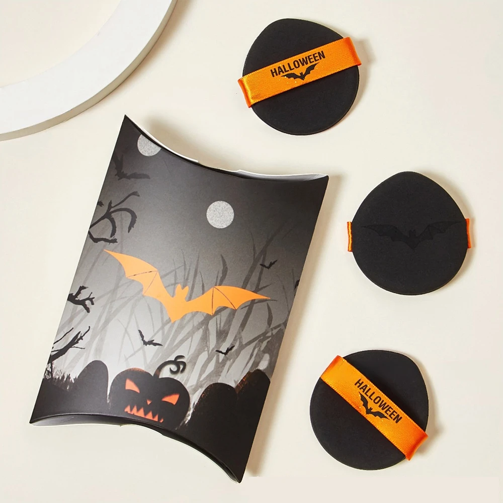 Halloween Bat Witch Pumpkin Cushion Puff