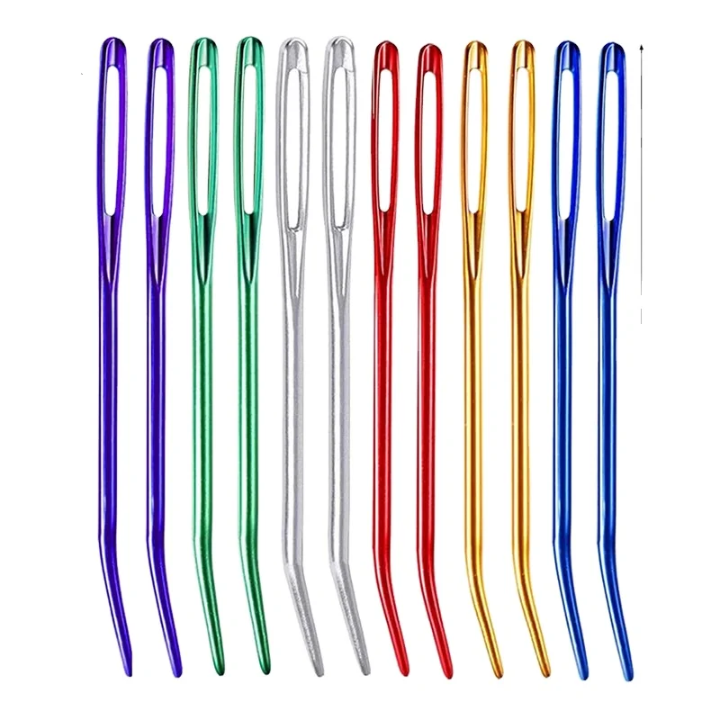 

Bent Tip Tapestry Needle Aluminium Yarn Needle for Knitting & Crafting Sewing Supplies Accessory