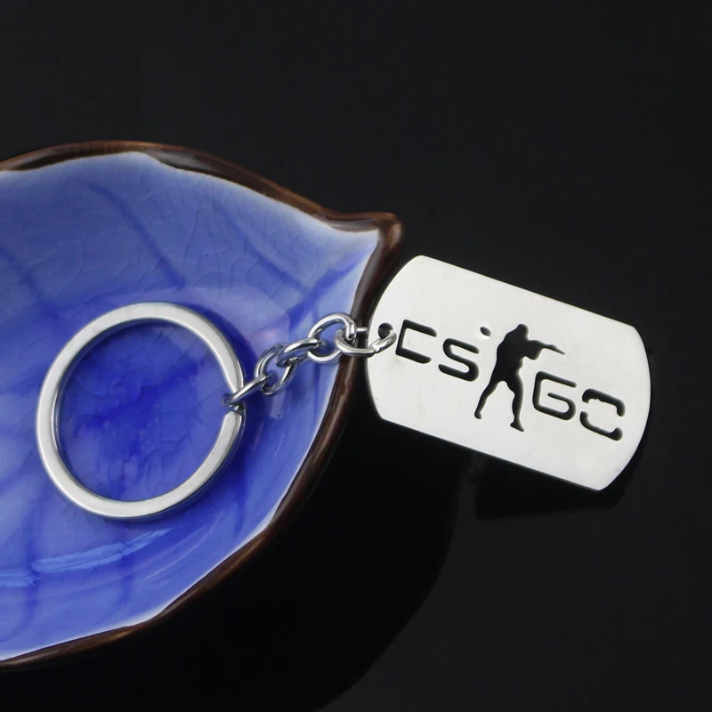 لعبة CS الذهاب ميدالية المفاتيح قلادة حديدية سلسلة مفاتيح مكافحة سترايك كيرينغ للرجال مجوهرات اكسسوارات المشجعين هدية تذكارية #3